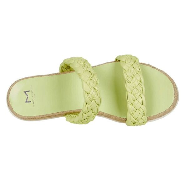 Marc Fisher Lime Green Jaimie Slide-on Espadrille Sandals - Picture 2 of 14